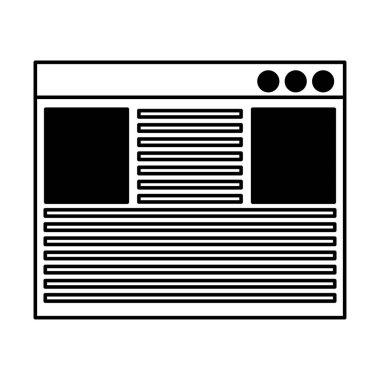 Şablon Web sayfası izole simgesi