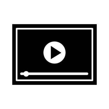 Media player izole simgesi