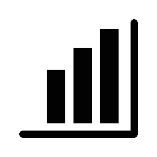 Balken Statistiken isoliert Symbol — Stockvektor