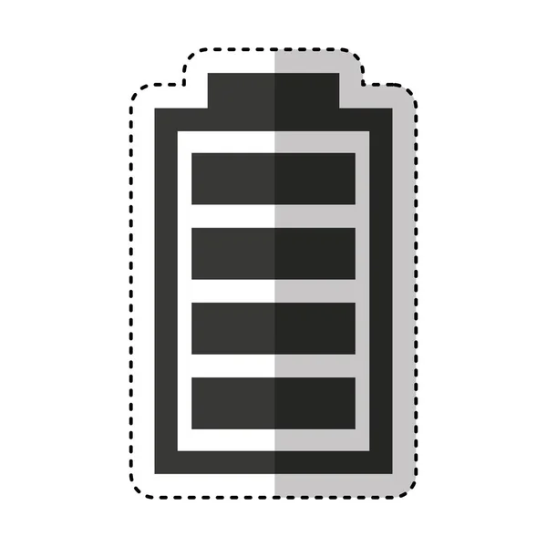 Símbolo de batería icono aislado — Vector de stock