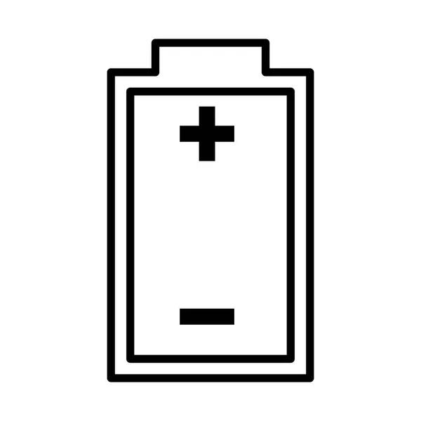 Batterijsymbool geïsoleerd icoon — Stockvector