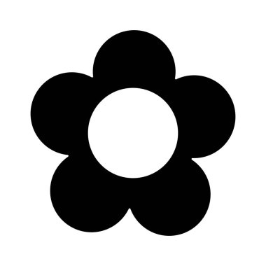 Sevimli çiçek bahçesi izole simgesi