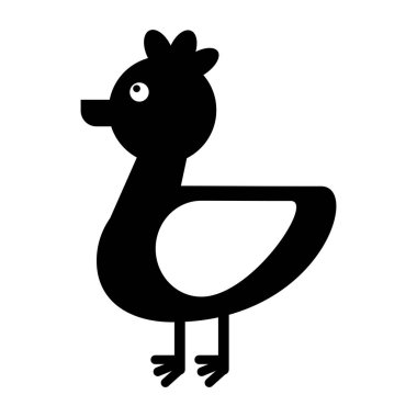 tavuk çiftliği hayvan izole simgesi