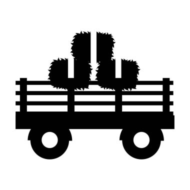 çiftlik taşıma izole simgesi