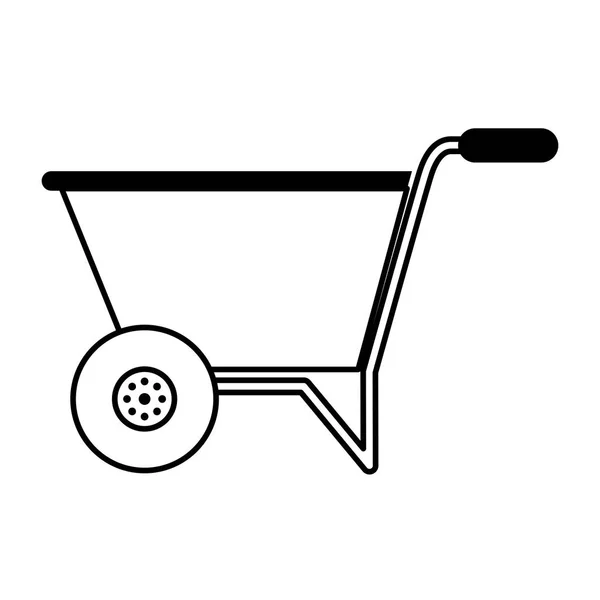 Wheelbarrow tool gardening tool — 스톡 벡터