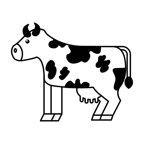 Αγελάδα εικονίδιο η φάρμα των ζώων — Διανυσματικό Αρχείο