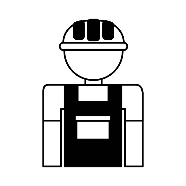 Gardener silhouette avatar icon — Stock Vector