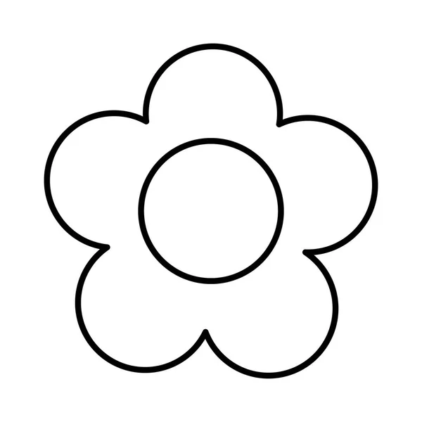 Schattig bloementuin geïsoleerde pictogram — Stockvector