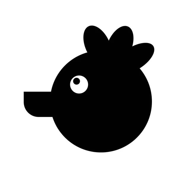Иконка куриного животного — стоковый вектор