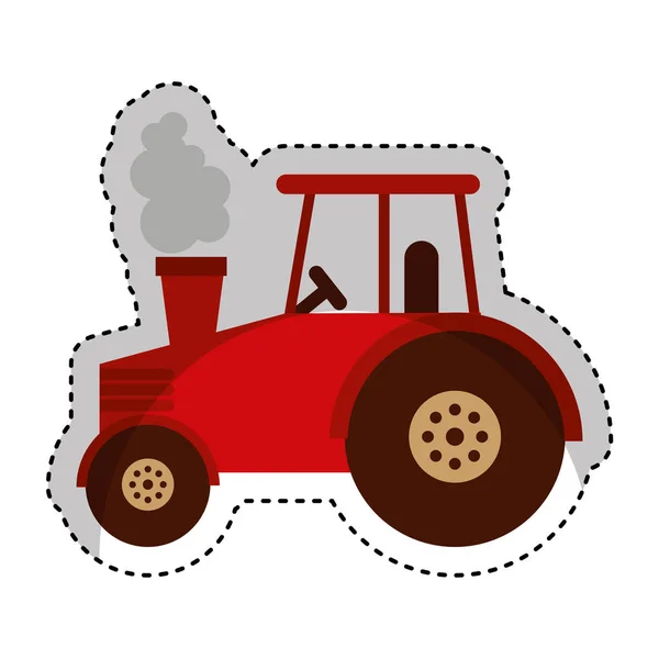 Traktör çiftlik aracı simgesi — Stok Vektör