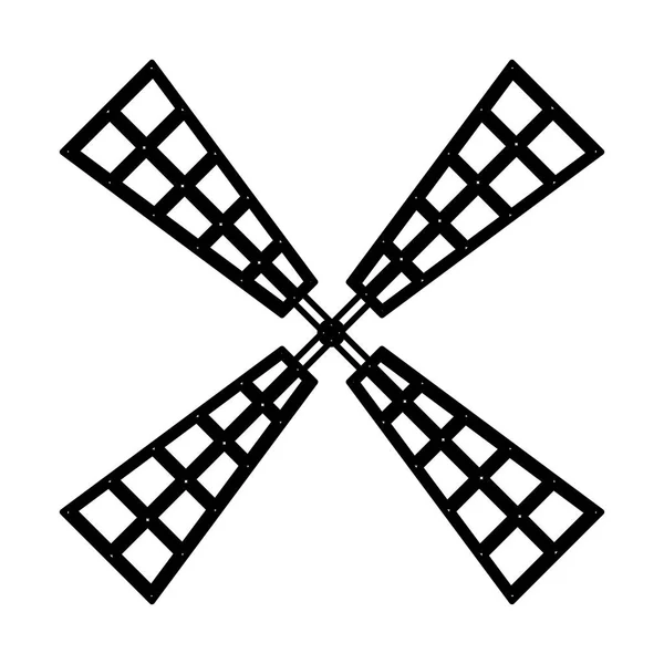 Иконка мельницы — стоковый вектор