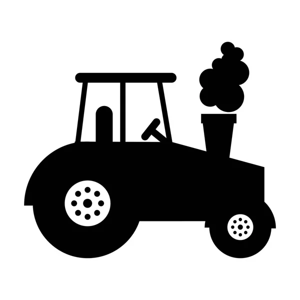Εικονίδιο οχήματος γεωργικής εκμετάλλευσης ελκυστήρα — Διανυσματικό Αρχείο
