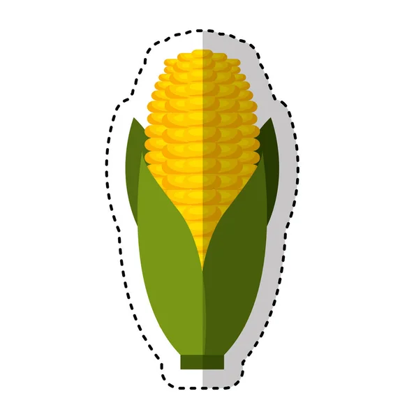Espiga de milho ícone isolado —  Vetores de Stock