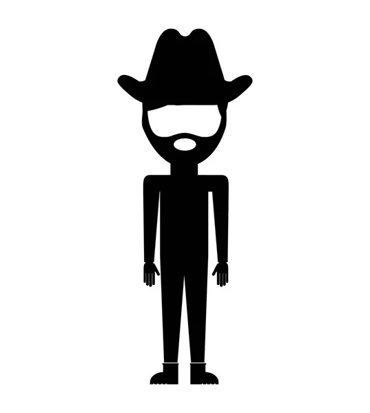 Mezőgazdasági termelő avatar karakter ikonra — Stock Vector