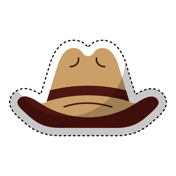 Farmář klobouk izolované ikona — Stockový vektor