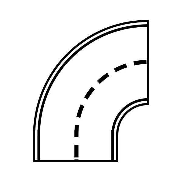 Straat geïsoleerde wegpictogram — Stockvector