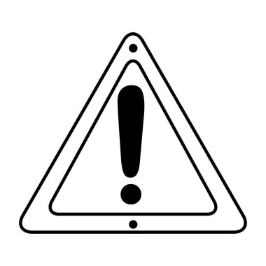 Uyarı trafik işareti bilgi simgesi