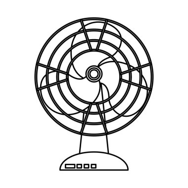 fan ev aygıtı izole edilmiş simge