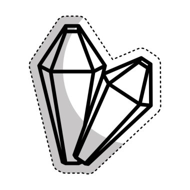 değerli taş izole simgesi