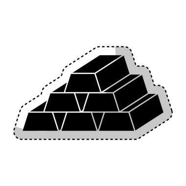 külçe altının izole simgesi