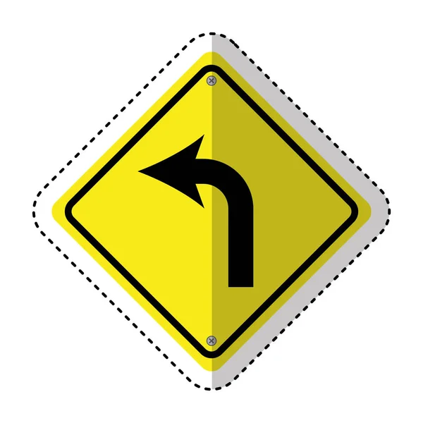 Informations sur les feux de circulation avec l'icône flèche — Image vectorielle