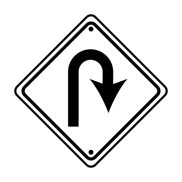 Información de la señal de tráfico con icono de flecha — Archivo Imágenes Vectoriales