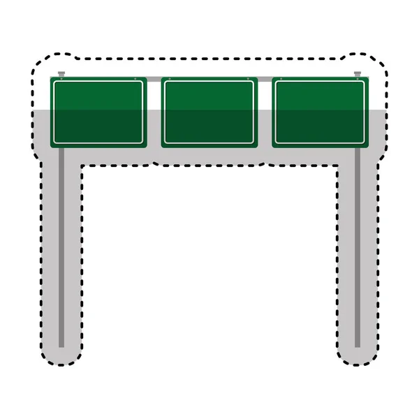 Icono de información de señal de tráfico — Vector de stock