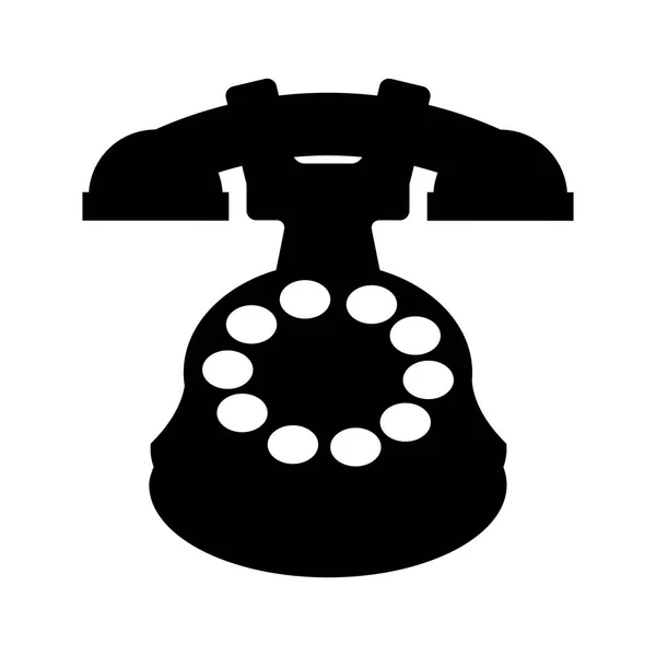 Retro phone isolated icon — стоковый вектор