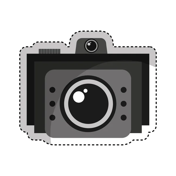 Retro photographic camera icon — стоковый вектор