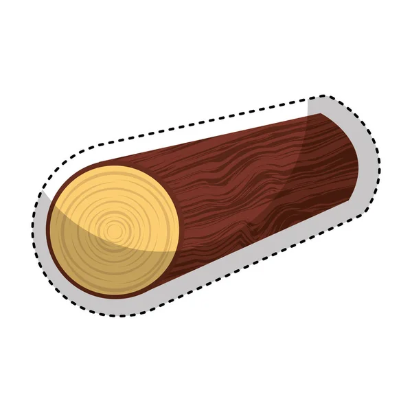 Icona risorsa tronchi di legno — Vettoriale Stock