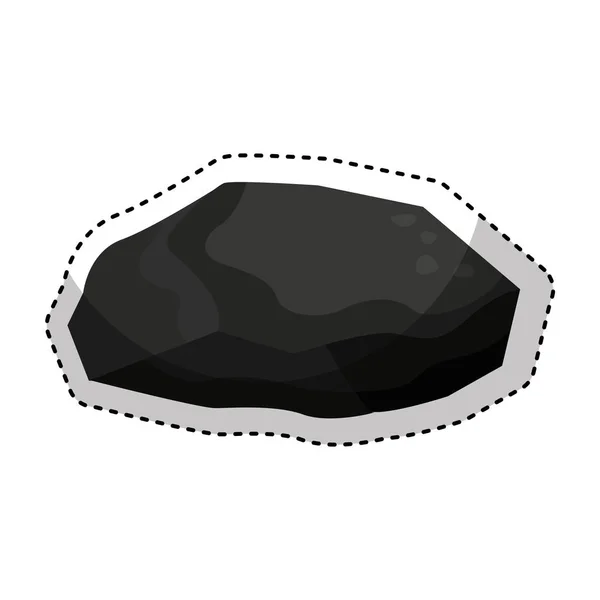 Ikona uhlí nerostných zdrojů — Stockový vektor