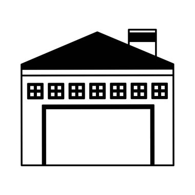 Garaj Binası izole simgesi