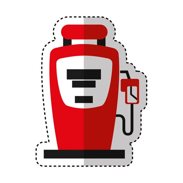 Station service fuel icon — Stock Vector