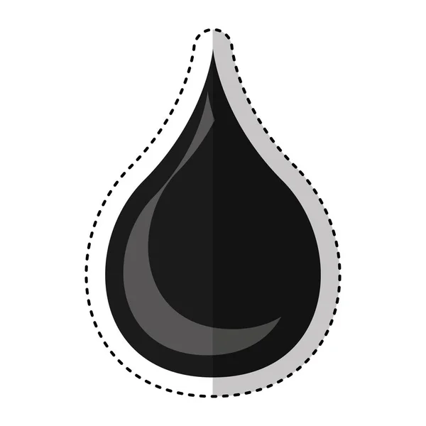 Gota de aceite icono aislado — Vector de stock