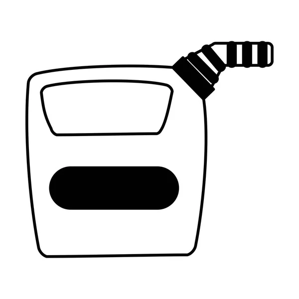 Gallon réservoir icône isolée — Image vectorielle
