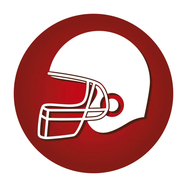Football amerykański hełm ikona — Wektor stockowy