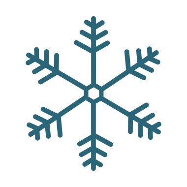 kar tanesi dekoratif izole simgesi