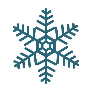 kar tanesi dekoratif izole simgesi