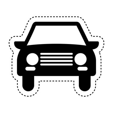 araba araç izole simgesi