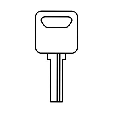 Araba anahtar izole simgesi