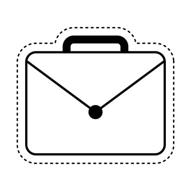 Portföy çanta izole simgesi