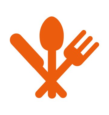 Restoran yer trafik işareti bilgi simgesi