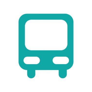 otobüs istasyonu izole simgesi