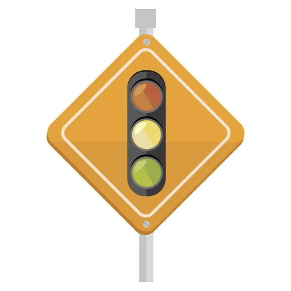 Traffic light signal icon — Stock Vector