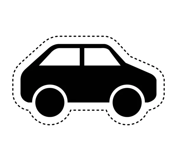 Kendaraan mobil ikon terisolasi - Stok Vektor