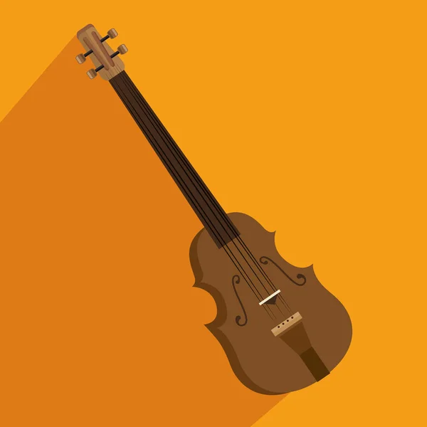 Instrumento de violonchelo aislado icono — Archivo Imágenes Vectoriales