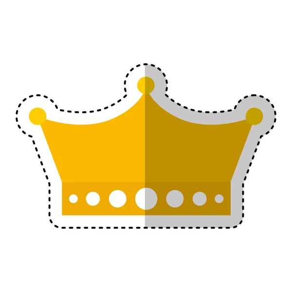 King crown isolated icon — стоковый вектор