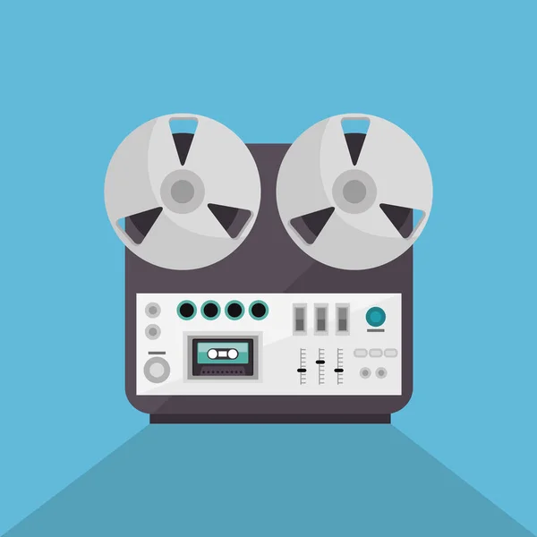 Icono del dispositivo de grabación de música — Archivo Imágenes Vectoriales