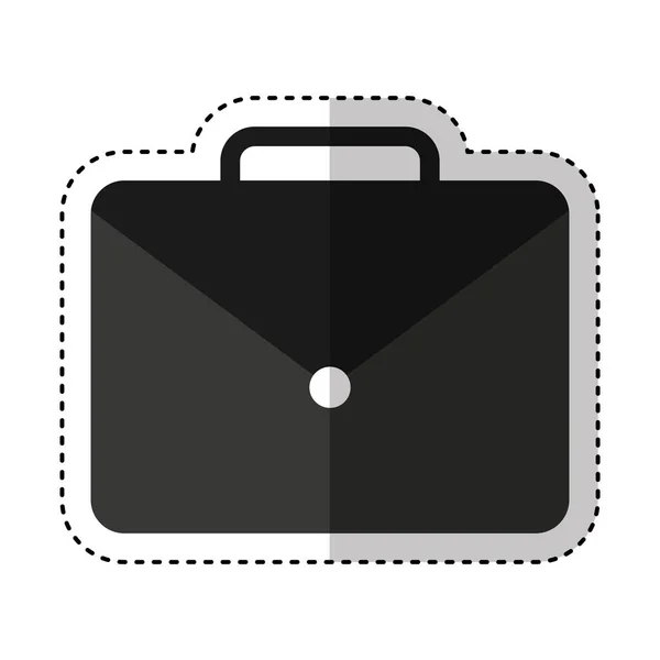 Cartera maletín aislado icono — Vector de stock