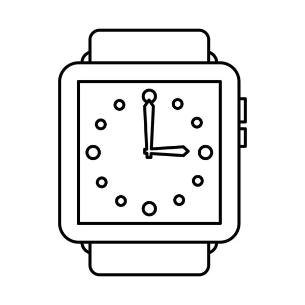 Reloj de mano masculino icono — Vector de stock